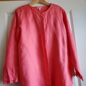 Eileen Fisher Long Linen Blouse